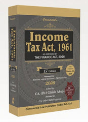 Commercial's Income Tax Act, 1961 (As Amended by Finance Act, 2026) Book By Dr. Girish Ahuja and Adv. Rahul Agrawal
