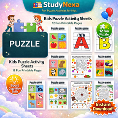 StudyNexa 16000+ Kids Learning Activities Bundle ๐ฏ | Worksheets, Games, Flashcards & Printable Learning Pack