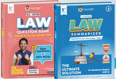 CA Inter the Ultimate Solution Law (Summary + Question) Book Set by CA Shubham Singhal