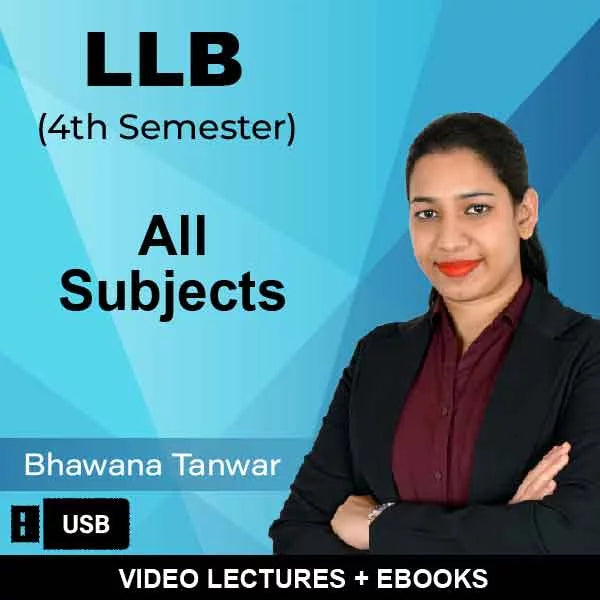 LLB (4th Semester) All Subjects Video Lectures by Bhawana Tanwar (Pen Drive)