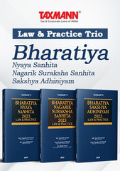 Law and Practice Series – Bharatiya Nyaya Sanhita (BNS) | Bharatiya Nagarik Suraksha Sanhita (BNSS) | Bharatiya Sakshya Adhiniyam (BSA) | Set of 3 Books