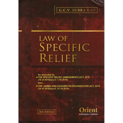 Law Of Specific Relief - Book By Orient Publishing Company