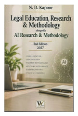 Whytes & Co's Legal Education Research & Methodology Alongwith AI Research & Methodology - Book By N. D. Kapoor
