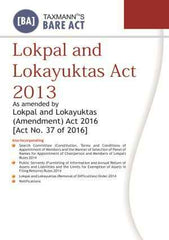 Lokpal and Lokayuktas Act 2013 by Taxmann