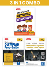 Class 5 International Mathematics Olympiad (IMO) Workbook, Prep-Guide and Previous Years Papers (PYQs) with Mock Test Paper – SOF Olympiad Books (3 IN 1 COMBO) By MTG Learning