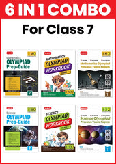 Class-7 (Mathematics and Science) IMO-ISO Olympiad Workbook, Prep-Guide and Previous Years Papers (PYQs) – 6 IN 1 COMBO By MTG Learning