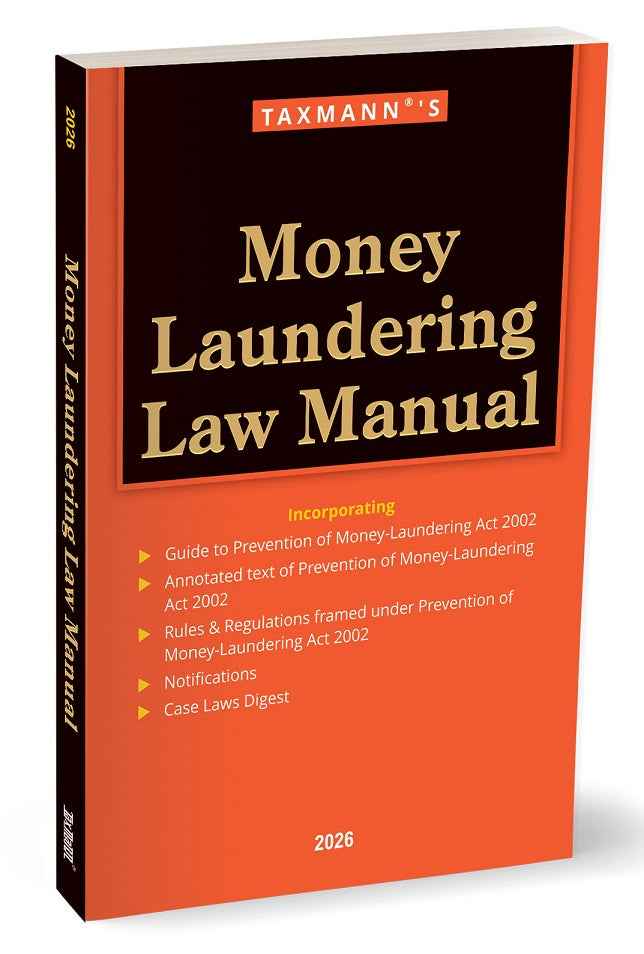 Money Laundering Law Manual Book by Taxmann