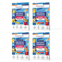 NCERT & CBSE One for All Workbooks for Class 6 (Math, English, Science, Social Science) Set of 4 Books by Oswaal Books