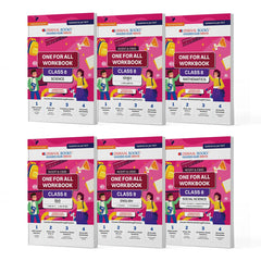 NCERT & CBSE One for All Workbooks for Class 8 (Math, English, Hindi, Science, Social Science , Sanskrit) Set of 6 Books by Oswaal Books