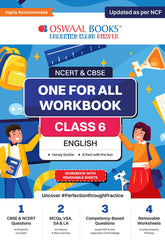 NCERT & CBSE One for all Workbook for Class 6 English by Oswaal Books