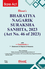 Bharatiya Nagarik Suraksha Sanhita 2023 (Act No. 46 of 2023) Book by Bharat Law House
