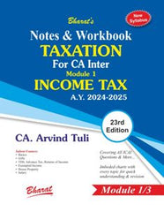 Bharats Notes & Workbook (Module 1) - Taxation for CA Inter by CA Arvind Tuli