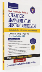 Commercial CMA Knowledge Series On Operations Management & Strategic Management Book for CMA Inter by FCMA GC Rao