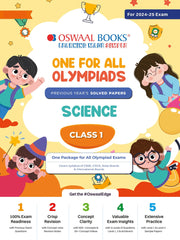 One For All Science Olympiad Previous Years' Solved Papers Class 1 by Oswaal Books