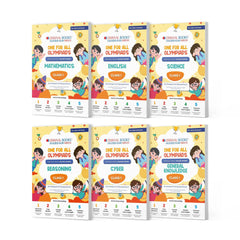 One For All Olympiad Previous Years' Solved Papers Class 1 (Set of 6 Books) by Oswaal Books