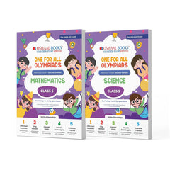 One For All (Maths + Science) Olympiad Previous Years' Solved Papers Class 5 (Set of 2 Books) by Oswaal Books
