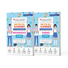 One For All (Maths + Science) Olympiad Previous Years' Solved Papers Class 8 (Set of 2 Books) by Oswaal Books