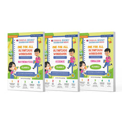 One For All Olympiad Workbook Class 2 (Maths, Science and English) Set of 3 Books by Oswaal Books