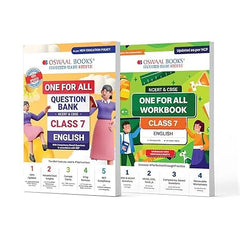 One For All Question Bank + One For All Workbook (NCERT & CBSE) for Class 7 English (Set of 2 Books) by Oswaal Books
