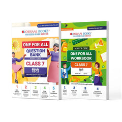 One For All Question Bank + One For All Workbook (NCERT & CBSE) for Class 7 Hindi (Set of 2 Books) by Oswaal Books