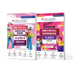 One For All Question Bank + One For All Workbook (NCERT & CBSE) for Class 8 English (Set of 2 Books) by Oswaal Books