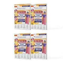 One For All Question Banks NCERT & CBSE for Class 7 (Math, English, Science, Social Science) Set of 4 Books by Oswaal Books