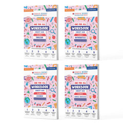 One For All Workbook Concept Wise for Class 3 (English, Math, Science & General Knowledge) Set of 4 Books by Oswaal Books