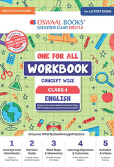One For All English Workbook Concept Wise for Class 4 by Oswaal Books