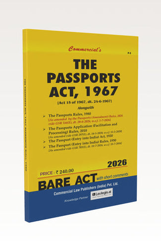 Commercial's Passports Act, 1967 Bare Act book - BuyTestSeries.in