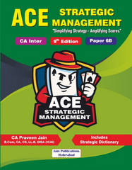 CA Inter ACE Strategic Management Book by CA Praveen Jain