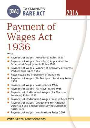 Payment of Wages Act 1936 by Taxmann