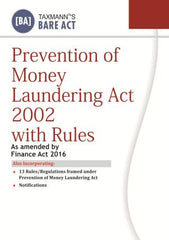 Prevention of Money Laundering Act 2002 with Rules by Taxmann