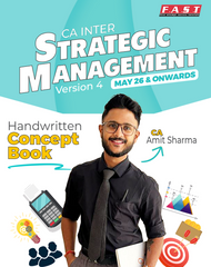 CA Inter Strategic Management Handwritten Concept Book and Question Bank Book by CA Amit Sharma