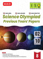 ISO Class-8 Olympiad Previous Years Papers (PYP) Science with Sample OMR Sheet - Book By MTG Learning