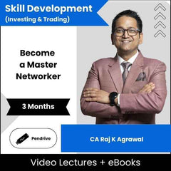 Skill Development (Investing & Trading) Become a Master Networker Video Lectures By CA Raj K Agrawal (Pendrive + eBooks, 3 Months)