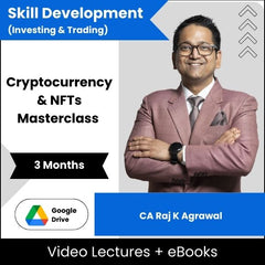 Skill Development (Investing & Trading) Cryptocurrency & NFTs Masterclass Video Lectures By CA Raj K Agrawal (Download + eBooks, 3 Months)