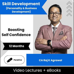 Skill Development (Personality & Business Development) Boosting Self Confidence Video Lectures By CA Raj K Agrawal (Pendrive + eBooks, 12 Months)