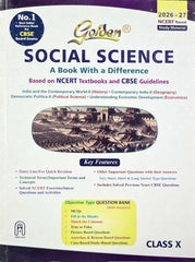 Golden's Social Science (History, Geography, Civics and Economics) - Based on NEW NCERT (Includes Objective Type Question Bank) - Class 10 Study Material (Book)