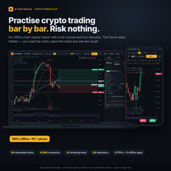 StudyNexa CryptoReplay – Crypto Chart Replay Simulator, Paper Trading & Technical Analysis Training with 4 Premium Bonuses