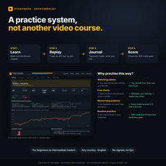 StudyNexa CryptoReplay – Crypto Chart Replay Simulator, Paper Trading & Technical Analysis Training with 4 Premium Bonuses