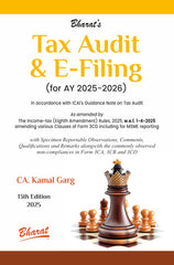 BHARAT’s TAX AUDIT & E-FILING book by CA Kamal Garg
