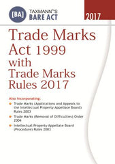 Trade Marks Act 1999 with Trade Marks Rules 2017 by Taxmann