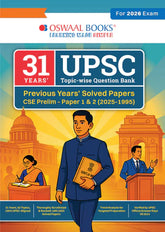 UPSC Question Bank & Previous Years Solved Papers CSE Prelim - Paper 1 & 2 By Oswaal Books