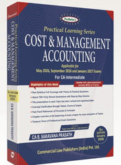 Commercial's Padhuka's (Practical Learning Series) Cost & Management Accounting Book for CA Inter by CA B Saravana Prasath