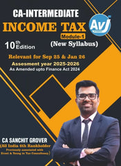 CA Inter Income Tax (Module 1) (Regular) Book by CA Sanchit Grover
