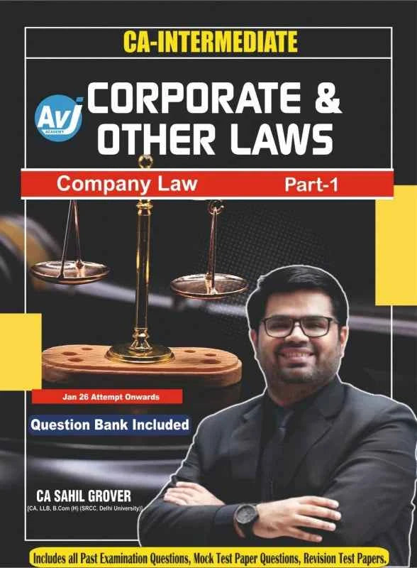 CA Inter Corporate & Other Laws (Part 1) (Regular) Book by CA Sahil Grover