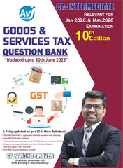 CA Inter Goods & Services Tax (Question Bank) Book by CA Sanchit Grover