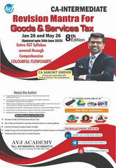 CA Inter Goods & Services Tax (Revision Mantra) Book by CA Sanchit Grover
