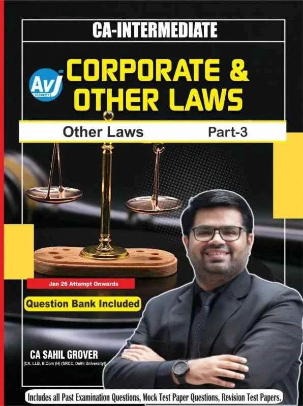 CA Inter Other Laws (Regular) Book by CA Sahil Grover