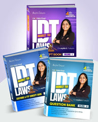 CA Final Indirect Tax Laws (IDT) Concept & Question bank (Set of 3 Volumes) by CA Arpita Tulsyan